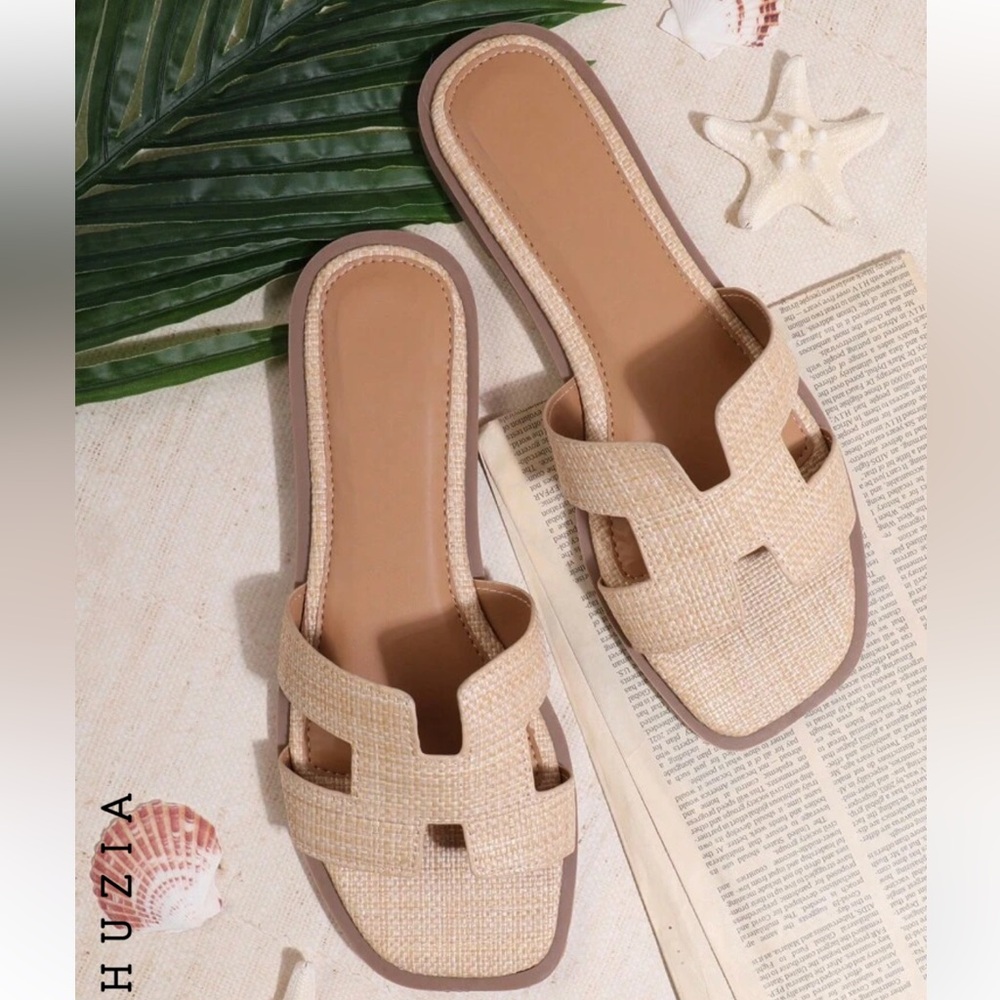 Sand color sandals